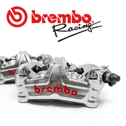 BREMBO HPK一體成型對四輻射卡鉗 GP4MS 100mm108mm 左右一組 鍍鎳