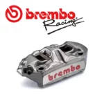 BREMBO 鑄造一體對向四活塞輻射卡鉗 M4(1098) 100mm108mm 左卡右卡 灰底紅字-02