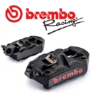 BREMBO 鑄造一體對向四活塞輻射卡鉗 M4(1098) 100mm108mm 左卡右卡 黑底紅字