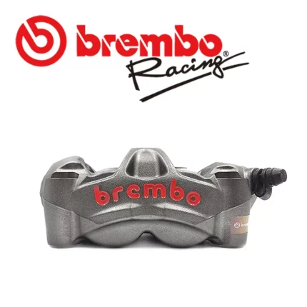 BREMBO 鑄造一體成型輻射對四卡鉗 M50 100mm 左卡右卡 灰底紅字