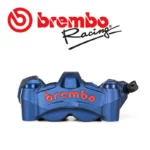 BREMBO 鑄造一體成型輻射對四卡鉗 M50 100mm 左卡右卡 藍底紅字-02