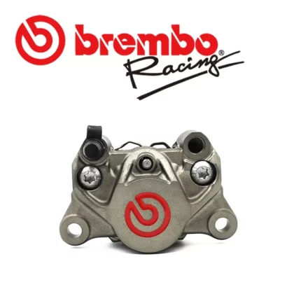 BREMBO 鑄造對二卡鉗 大螃蟹 84mm 灰底紅字