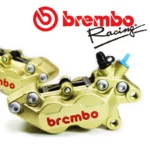 BREMBO 鑄造對四卡鉗 40mm 金底紅字 左卡/右卡