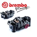 BREMBO 高性能鍛造鋁錠切削對向四活塞卡鉗 484 100mm108mm 左卡右卡 黑底紅字-02