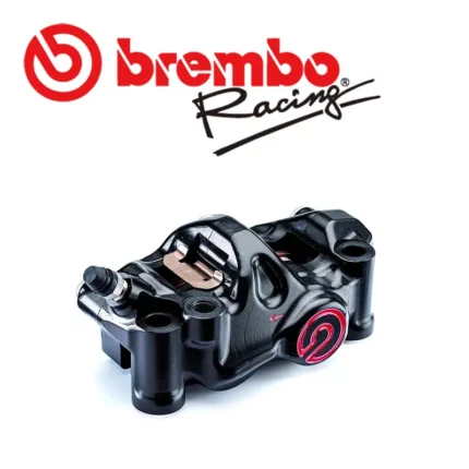 BREMBO 高性能鍛造鋁錠切削對向四活塞卡鉗 484 100mm108mm 左卡右卡 黑底紅字