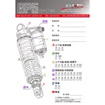 GJMS 智杰 GP5 彈簧可調後避震器 三角直立掛瓶 後叉-02