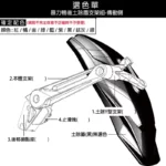 惡搞 手工廠 DOG HOUSE 暴力鴨防水盾後土除支架組 土除 六代戰 水冷BWS『左側』傳動側『適用有安裝惡搞避震器後移組』-04